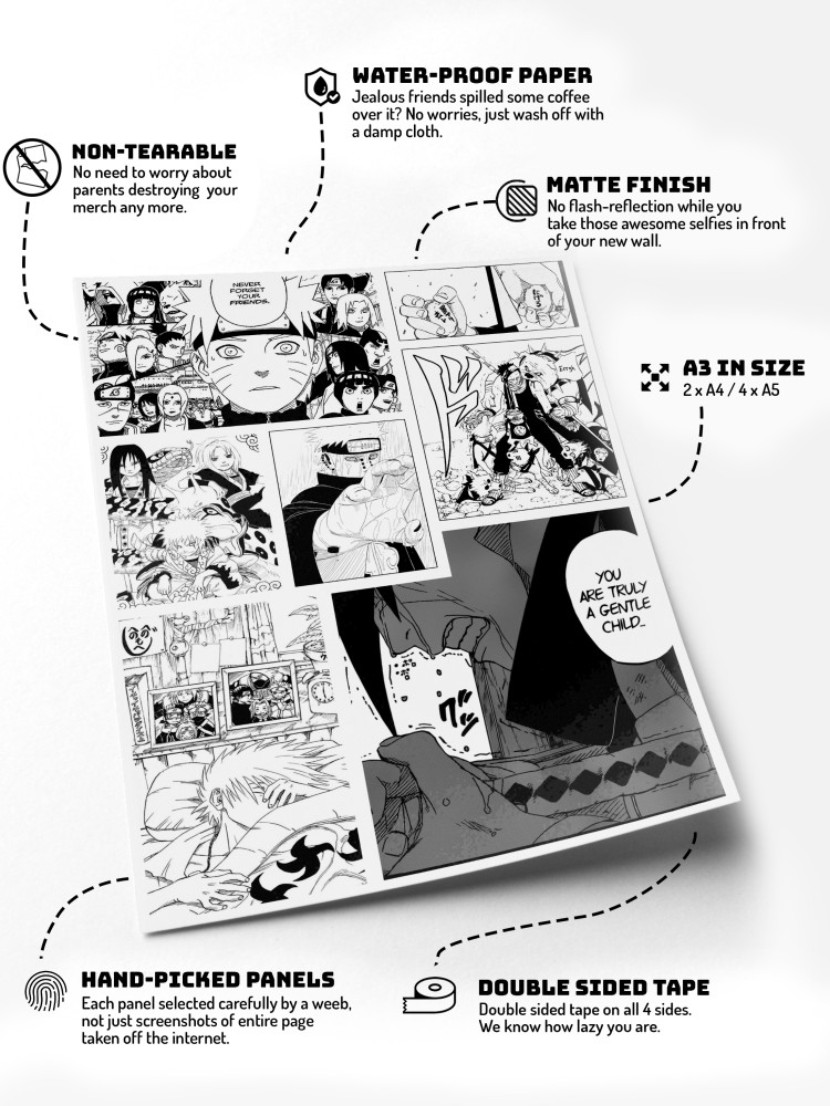 Naruto Anime Shinobi Manga Panel 19 Waterproof Non-tearable Wall Posters  125 Micron sheet Size A3 Paper Print - Comics posters in India - Buy art,  film, design, movie, music, nature and educational