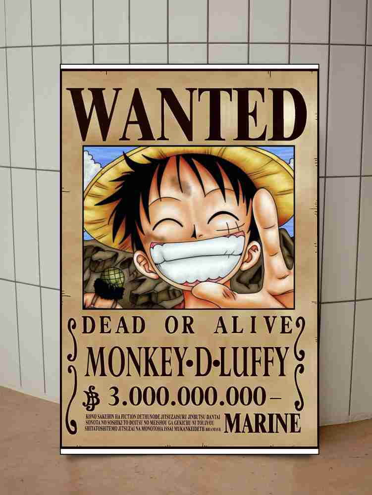 Luffy Wanted Posters, One Piece Monkey D. Luffy Wanted Posters, One Piece  Bounty Poster Luffy