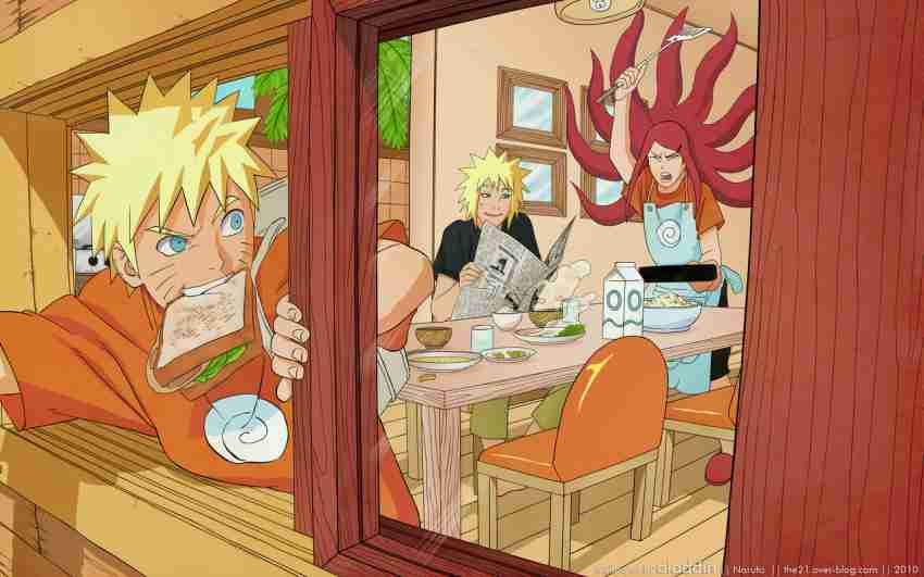 Naruto Uzumaki e Minato Namikaze - Naruto