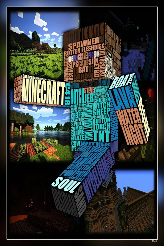 Minecraft Multicolour Photo Paper Print Poster Photographic Paper  Photographic Paper - Gaming posters in India - Buy art, film, design,  movie, music, nature and educational paintings/wallpapers at