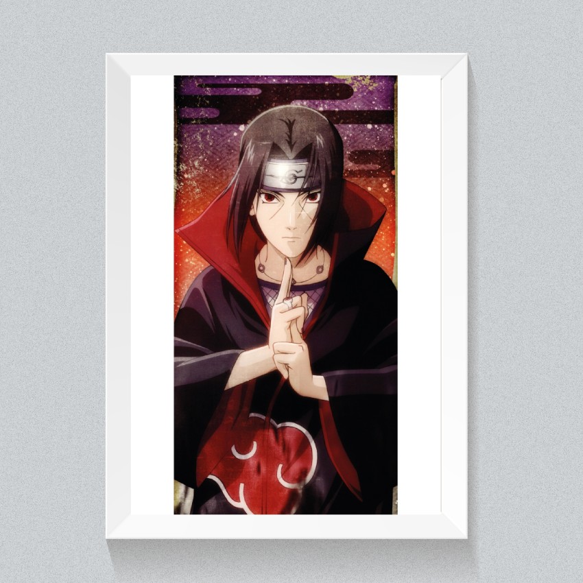 Anime Framed Poster Naruto-1 Anime Painting Wall Frame, Wall Art Laminated  Poster With White Frames, Set of 4 Paper Print - Anime posters - Animation  & Cartoons posters in India - Buy