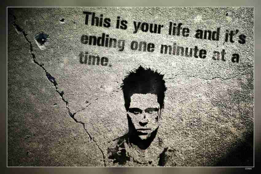 Fight Club Movie Poster Glossy High Quality Print Photo Wall Art