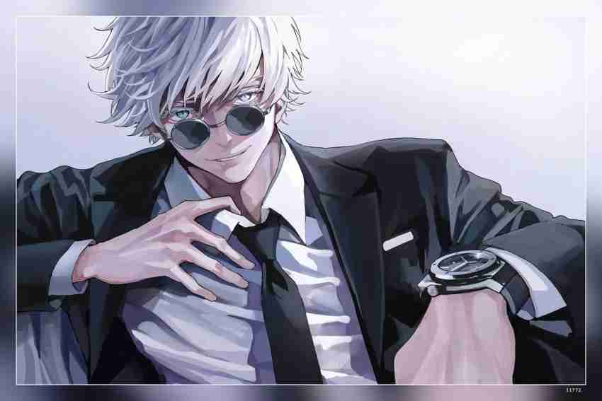 White Hair Anime Boy - Anime Boys - Sticker