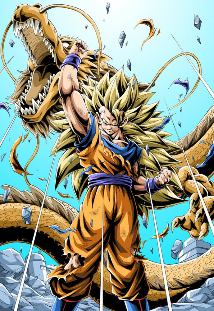 Goku Dragon Ball Z Hd Matte Finish Poster Paper Print - Animation