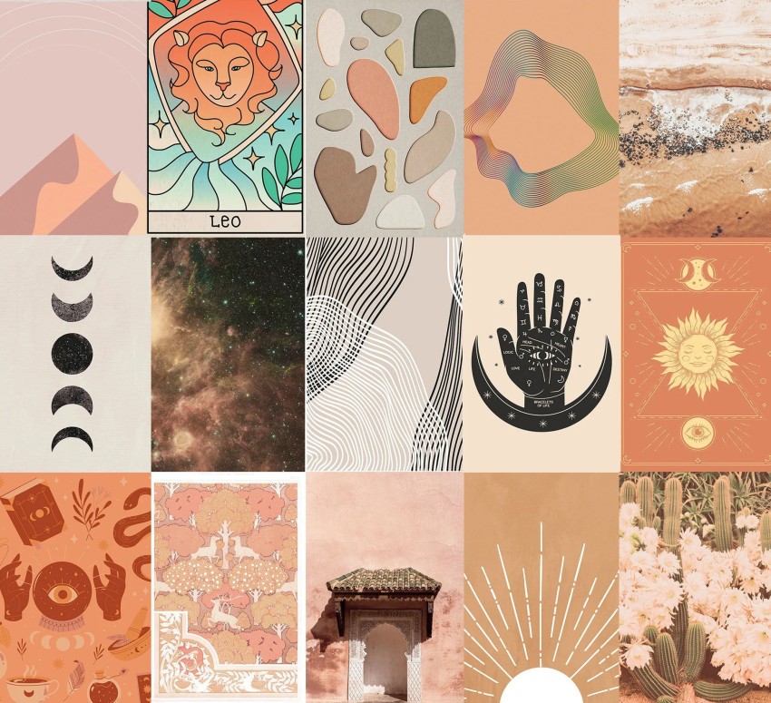 Elaaj Cosmic Boho Aesthetic Wall Collage Kit