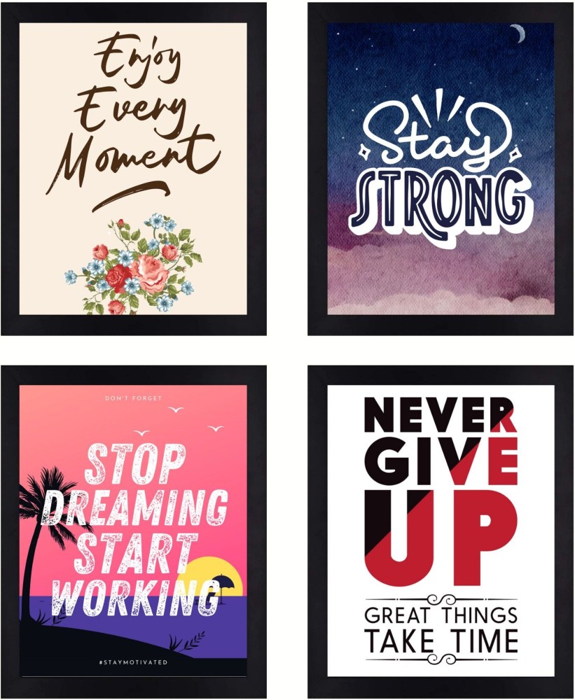 Photo & Art Print Enjoy every moment inspiration quotes lettering