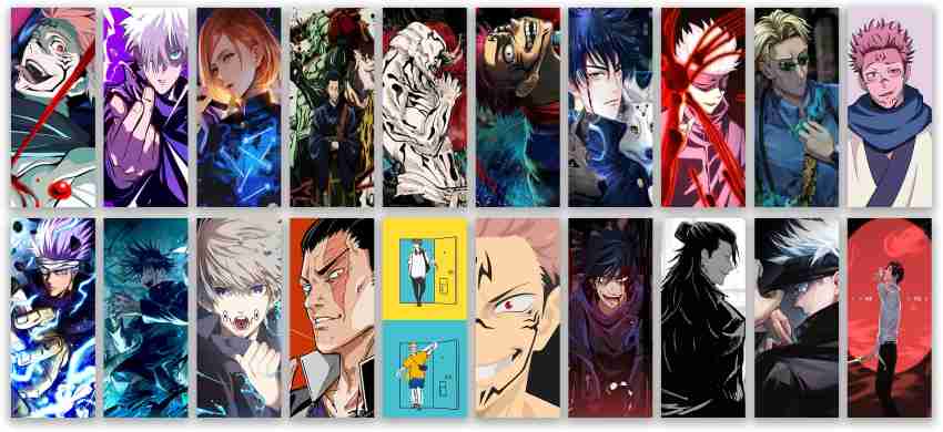 Set of 20 jujutsu kaisen wall poster anime posters ( Size_12x4.5 inch, 300  GSM Poster) Paper Print - Animation & Cartoons posters in India - Buy art,  film, design, movie, music, nature and educational paintings/wallpapers at