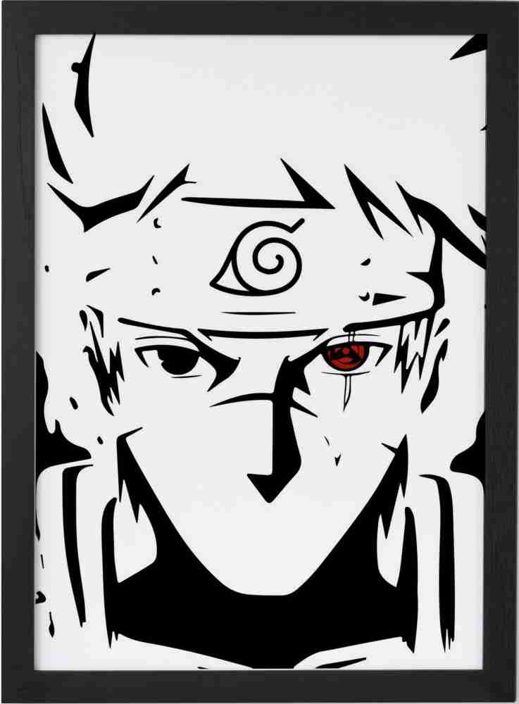 Drawings To Paint & Colour Naruto - Print Design 008