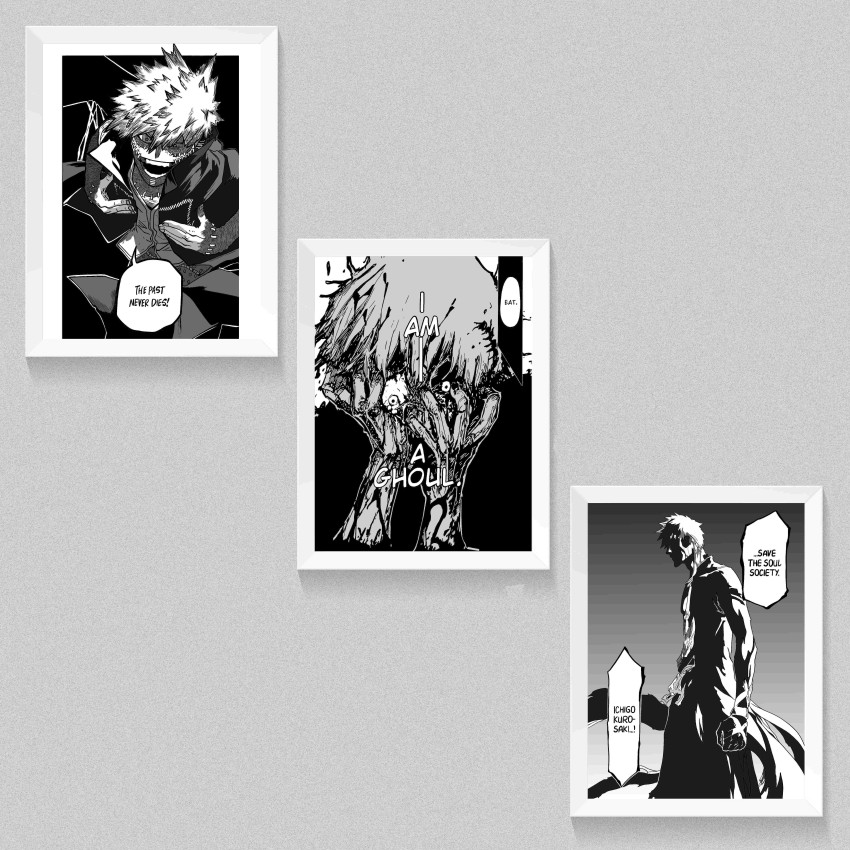 Jujutsu Kaisen- Manga WALL DECOR, PACK OF 18 Manga wall collage kit, Anime  wall poster 6 * 4 inches ( 300 GSM ) Yuji Itadori, Megumi Fushiguro