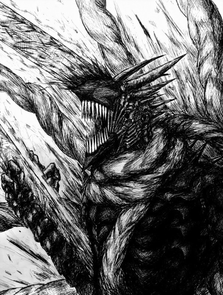 Chainsaw man manga panel  Chainsaw, Horror art, Anime wall art