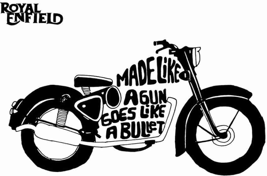 Royal enfield best sale bullet artwork