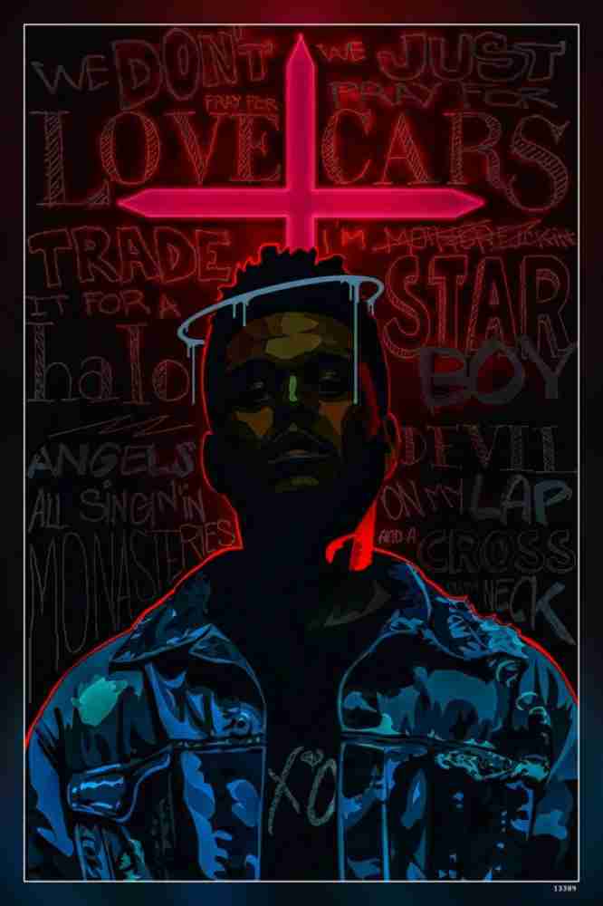 The weeknd poster prints @ ₹200