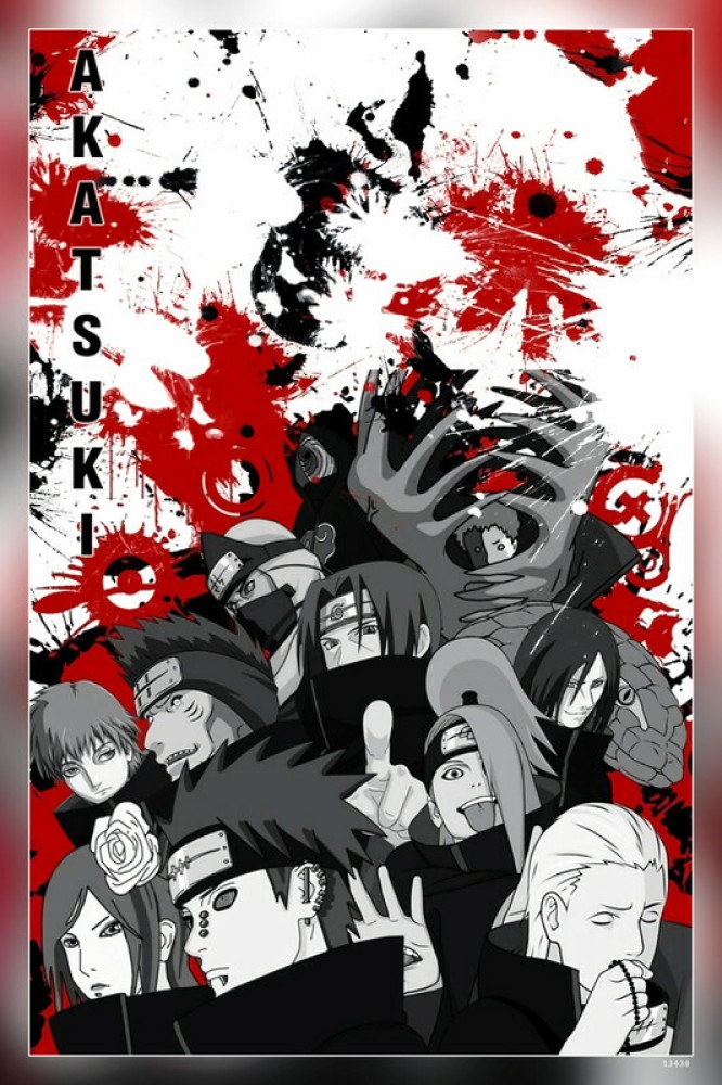 Rare online Naruto: Shippuden Akatsuki Anime Manga Print Ad/Poster