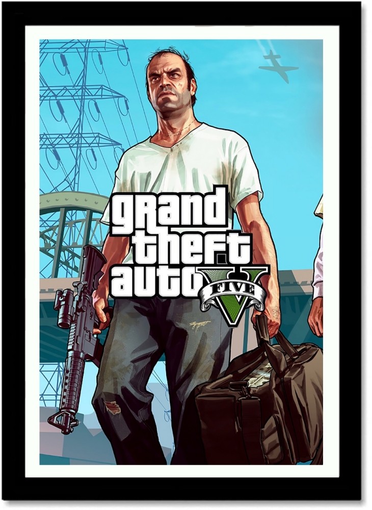 GTA V poster for room and home decor, Gaming poster for room Paper Print -  Gaming posters in India - Buy art, film, design, movie, music, nature and  educational paintings/wallpapers at