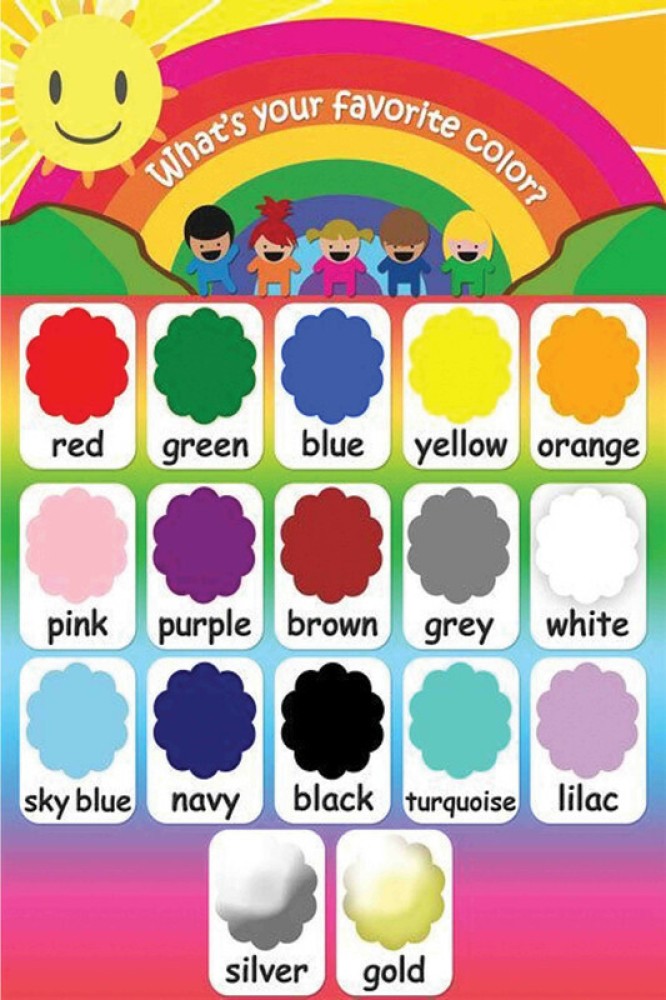 Buy Colors Chart - Early Learning Educational Posters For Children