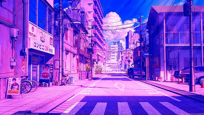 Anime vaporwave sale wallpaper