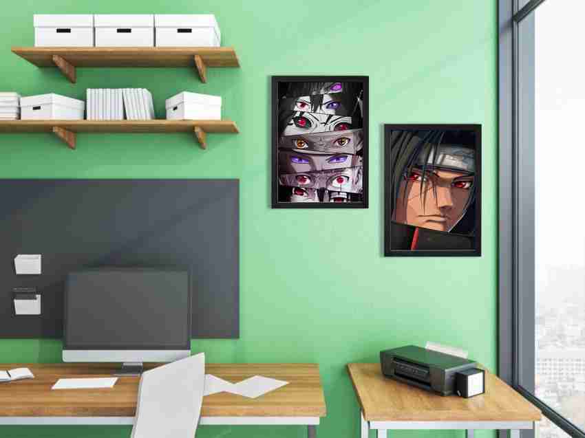 set of 4 naruto frame wall poster frame poster of anime A4 size Paper Print  - Animation & Cartoons posters in India - Buy art, film, design, movie,  music, nature and educational