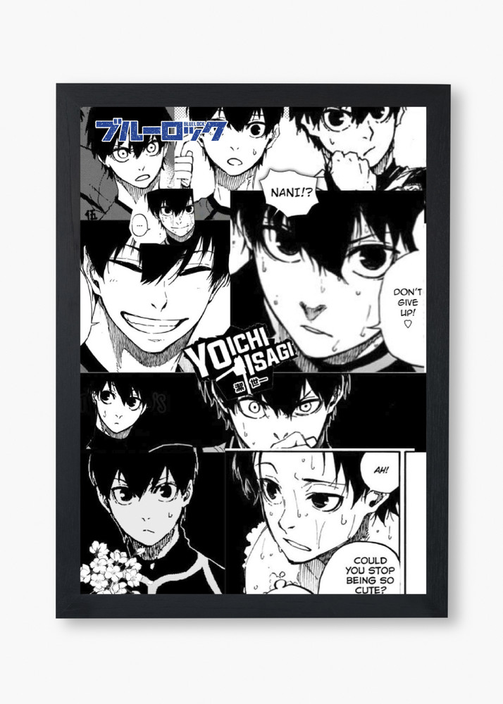 ANIME POSTER FRAME (BLUE LOCK) - Black/White Wall Poster For Home And  Office With Frame, (12.6*9.6) Photographic Paper - Animation & Cartoons,  Decorative, Art & Paintings posters in India - Buy art