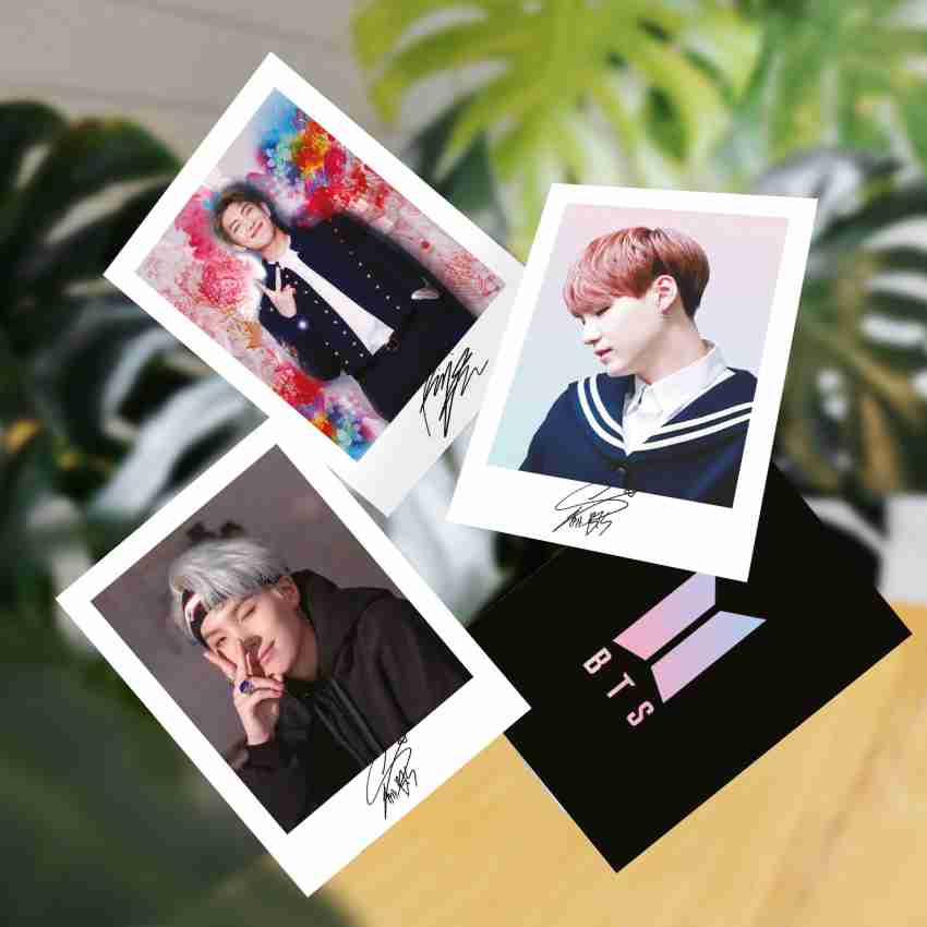 BTS 16 Photo Hanging LED String Lights Clip & 16 BTS Lomo Cards with  Autograph for Room Decor, Merch and Photocards. Paper Print - BTS Members  posters - Music posters in India 