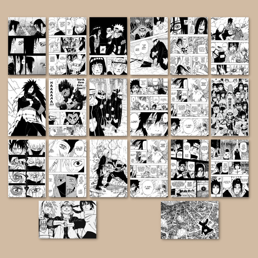 Quadro Decorativo Poster Anime Naruto Classico serie mangá Emoldurado  30x42cm no Shoptime