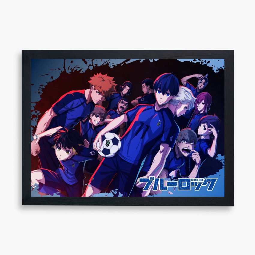 ANIME POSTER FRAME (BLUE LOCK) - Black/White Wall Poster For Home And  Office With Frame, (12.6*9.6) Photographic Paper - Animation & Cartoons,  Decorative, Art & Paintings posters in India - Buy art