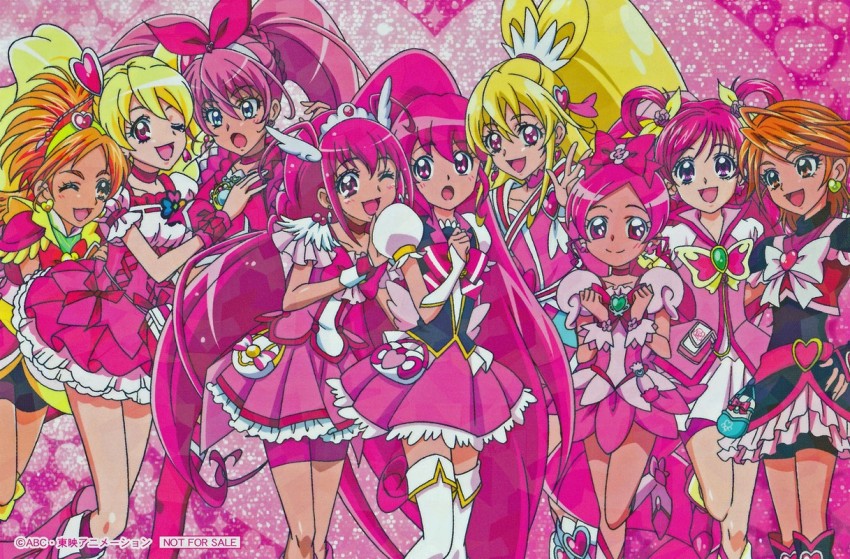 Pink Precure characters in 2023  Pretty cure, The cure, Glitter force