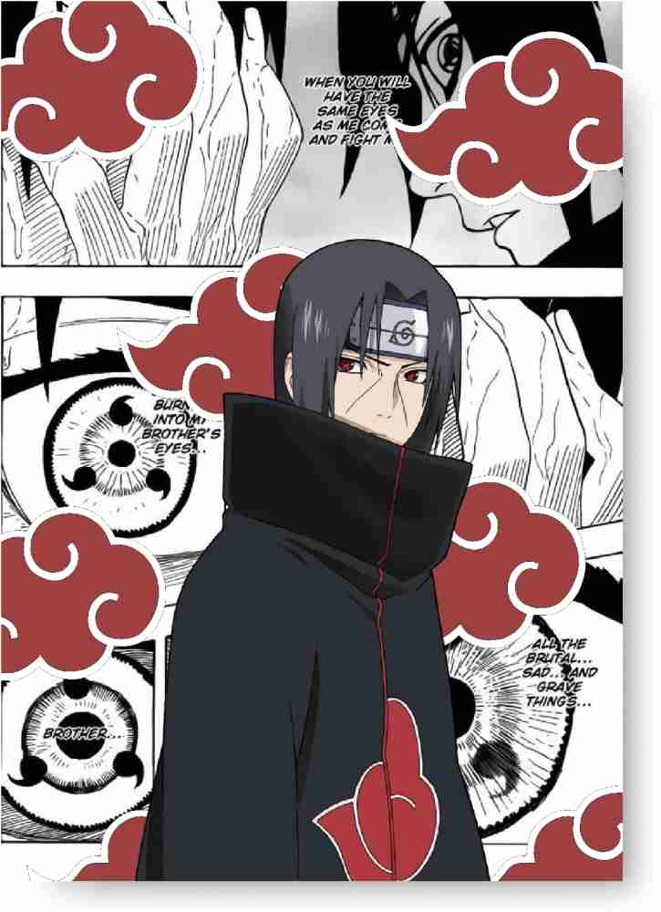 Itachi Uchiha Framed Poster Original Art Anime Naruto