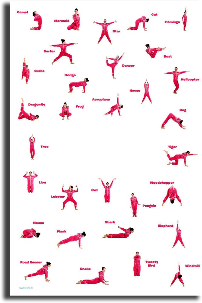 HD Printed Yoga Wall Poster GYM Motivational Quotes Meditation