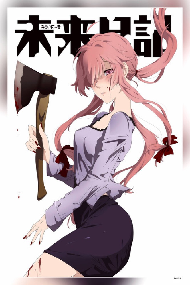 Yuno Gasai. Mirai Nikki Anime-Manga-Otaku-Vocaloid ❤ liked on Polyvore  featuring anime and future diary