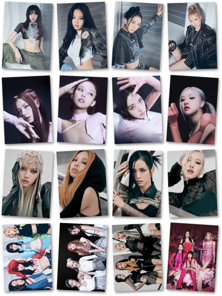 BLACKPINK Photocards Pack Of 16 (12 Individual & 4 Group), BLACKPINK All  Member Photocard Pack, For BLINK, BLACKPINK Merch