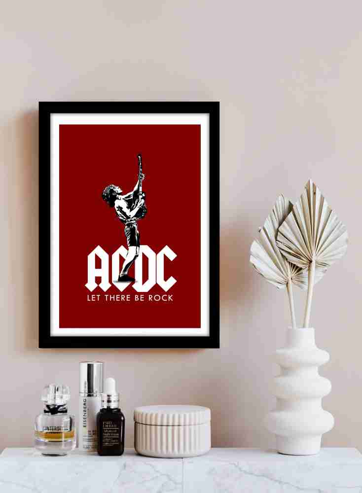 Acquista Ac/Dc - Let There Be Rock (Stampa In Cornice 30x30 Cm)