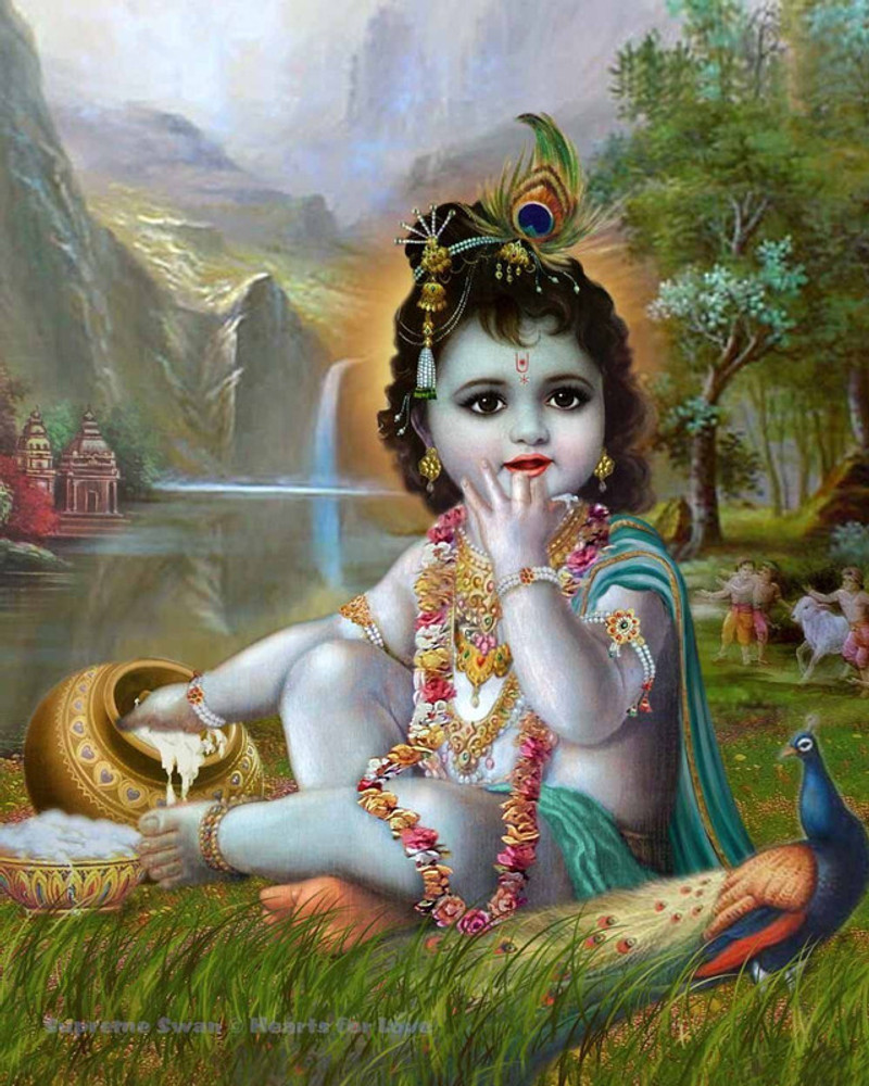 animated baby lord krishna wallpapers