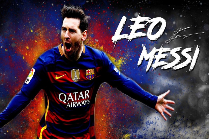 StickerYard 55 cm Lionel Messi Jersey Self Adhesive Sticker Price