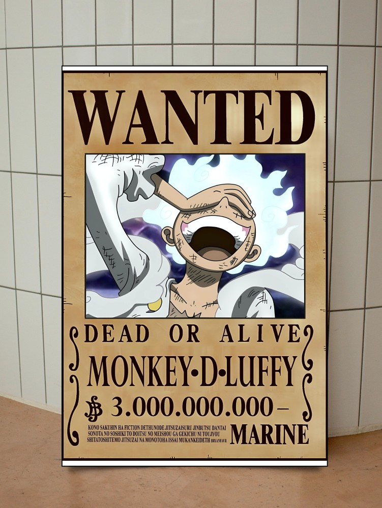 One Piece Wanted Posters - Monkey D. Dragon Wanted Wall Decor