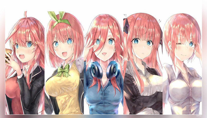 5-toubun no Hanayome, collage, anime girls, anime