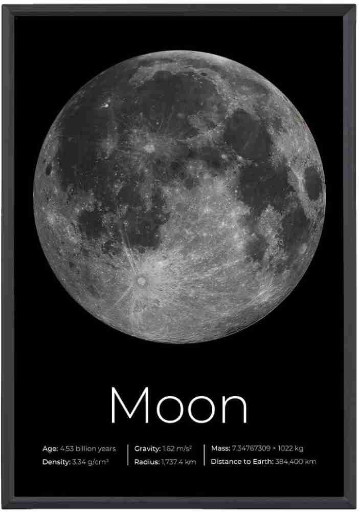 Moon - Poster - 21x29.7 cm - A4 - With Frame - Multicolor Paper Print -  Abstract posters in India - Buy art, film, design, movie, music, nature and  educational paintings/wallpapers at