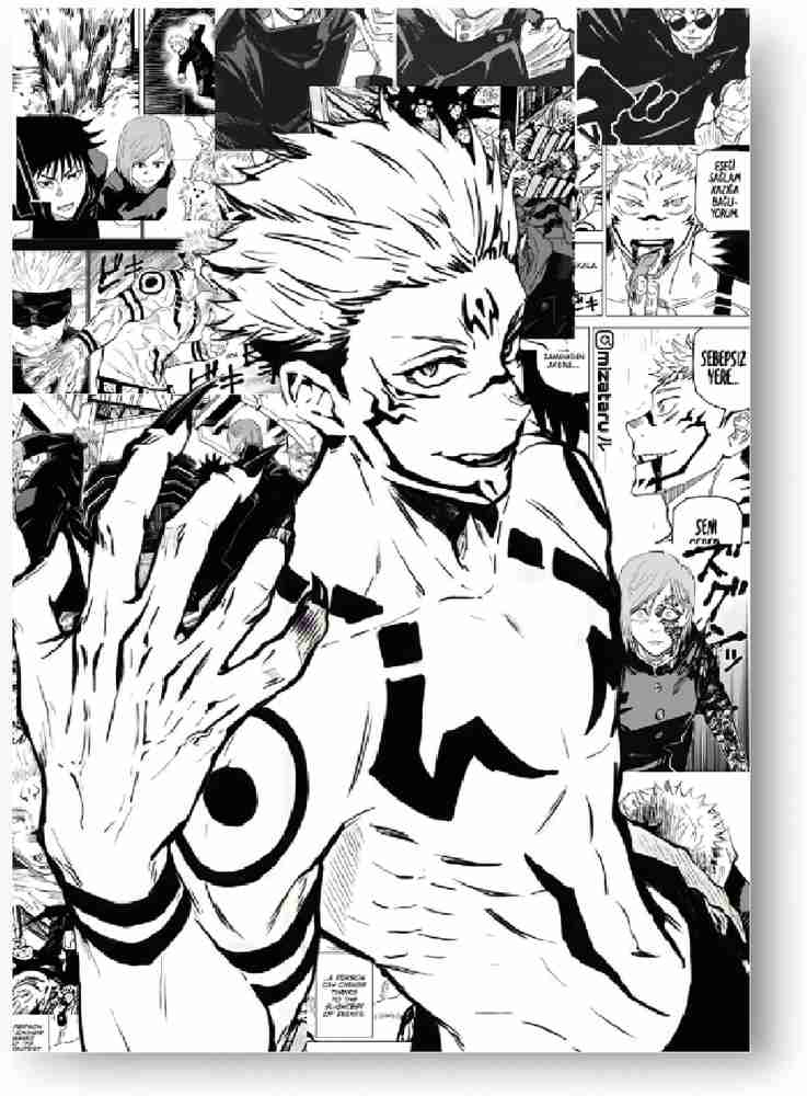 Jujutsu Kaisen- Manga WALL DECOR, PACK OF 18 Manga wall collage kit, Anime  wall poster 6 * 4 inches ( 300 GSM ) Yuji Itadori, Megumi Fushiguro