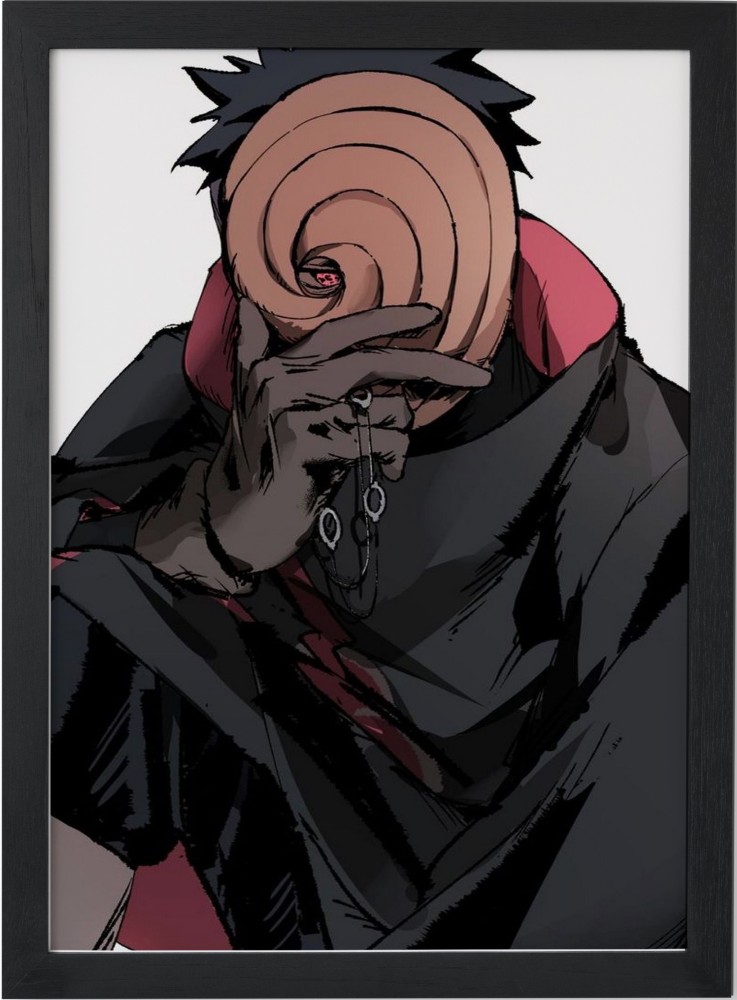 Quadro Decorativo Poster Naruto Obito Criança E Obito Adulto Emoldurado  30x42cm no Shoptime