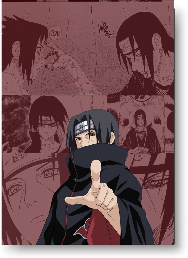 Itachi Uchiha Framed Poster Original Art Anime Naruto