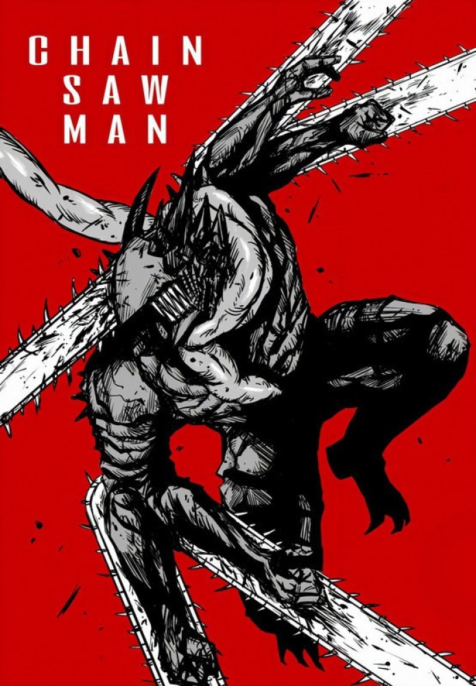 Chainsaw Man Manga Serie Poster Paint By Numbers - PBN Canvas