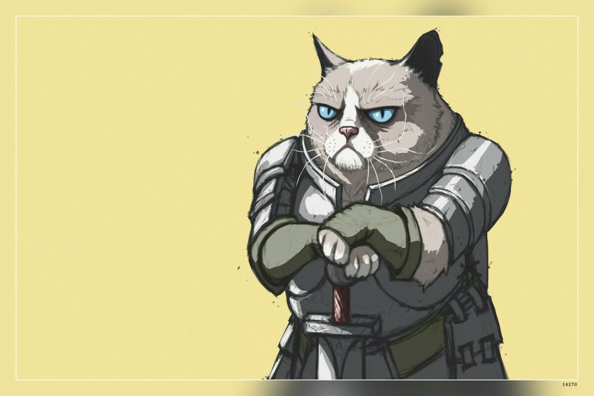 ANGRY CAT MEME CAT Canvas Print for Sale by ANIMEBESTSELLER