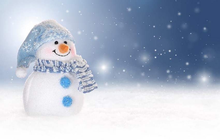 snowman figure cute winter Poster, Wallpaper Paper Print