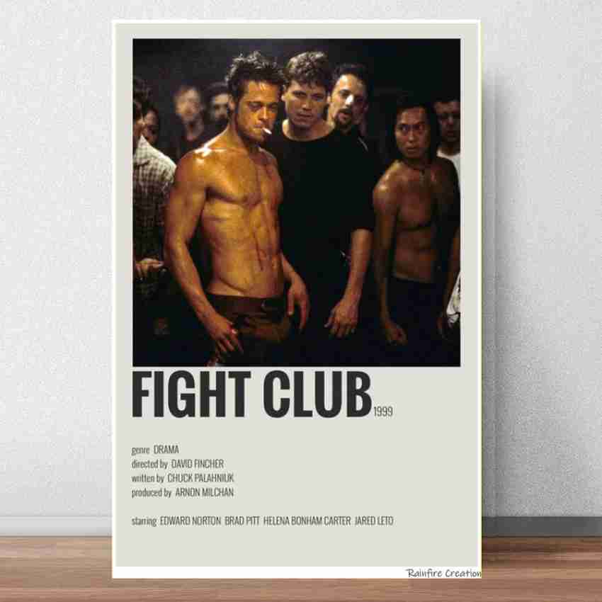 Movie Posters Fight Club Poster (3) Canvas Wall Art Prints for Wall Decor  Room Decor Bedroom Decor Gifts Posters 12x18inch(30x45cm) Unframe-style