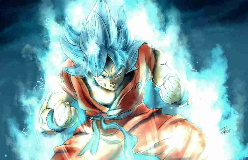 Goku Super Saiyan God Poster, Exclusive Art, Dragon Ball Super, NEW