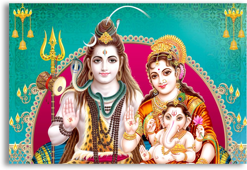 Shiv Parivar Hd Wallpaper Free Download | Lord shiva family, Lord shiva  painting, Lord shiva