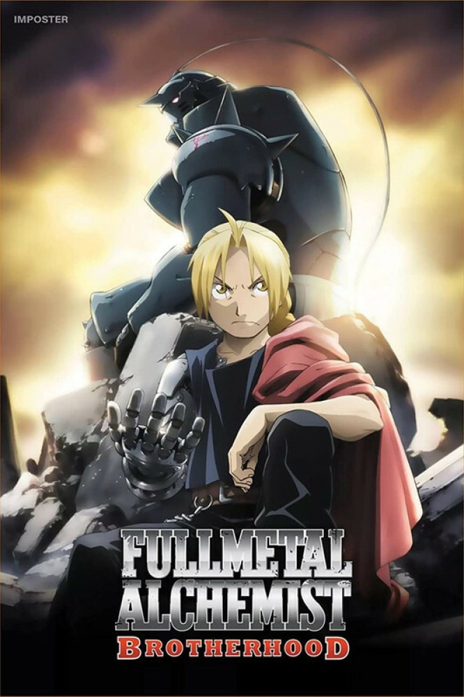 Fullmetal Brotherhood Anime Poster - Exclusive Artwork Collection 300GSM  Paper, Unframed, Paper Print - Minimal Art posters in India - Buy art,  film, design, movie, music, nature and educational paintings/wallpapers at