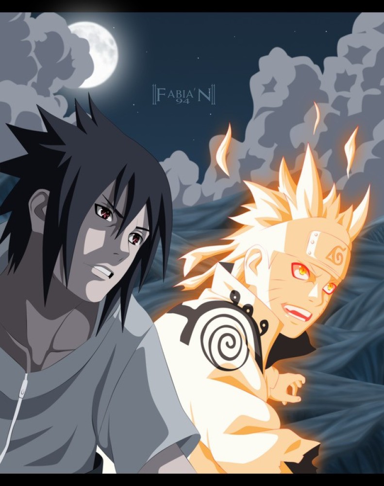 Poster Naruto And Sasuke sl12156 (Wall Poster, 13x19 Inches, Multicolor)  Fine Art Print - Art & Paintings posters in India - Buy art, film, design,  movie, music, nature and educational paintings/wallpapers at