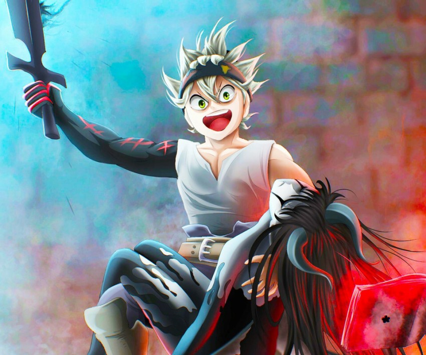 Japanese Anime Wallpaper Black Clover Asta X Evil Manga Poster