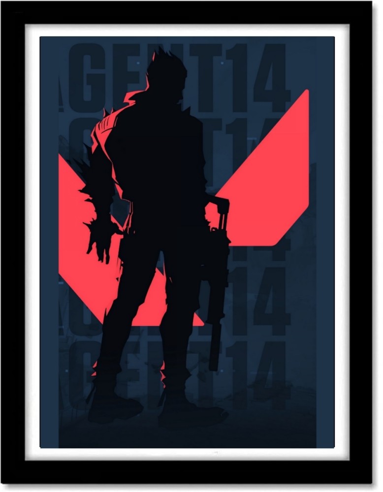 Valorant gaming framed poster for room home and office decor