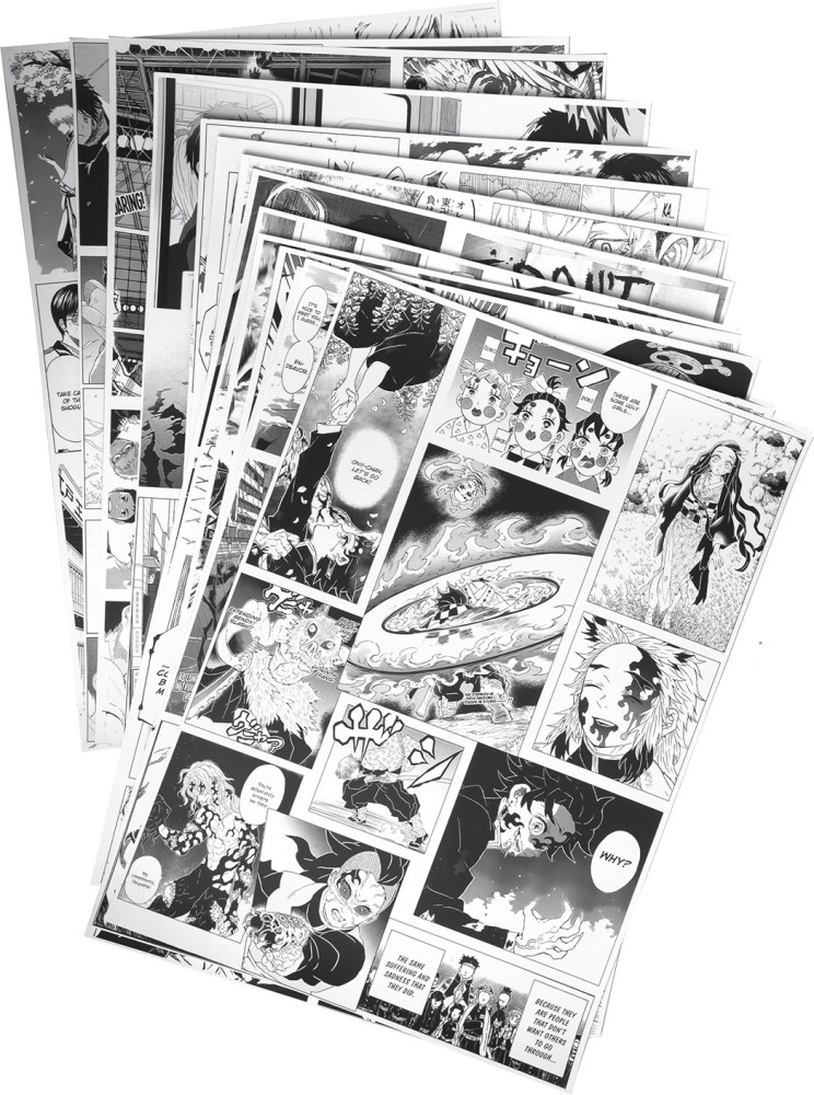 DIGITAL 144 PCS Manga Panel Wall Collage, Anime Wall Collage Kit